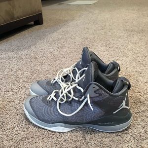 Jordan Super Fly 3 Basketball Shoes High Tops Grey